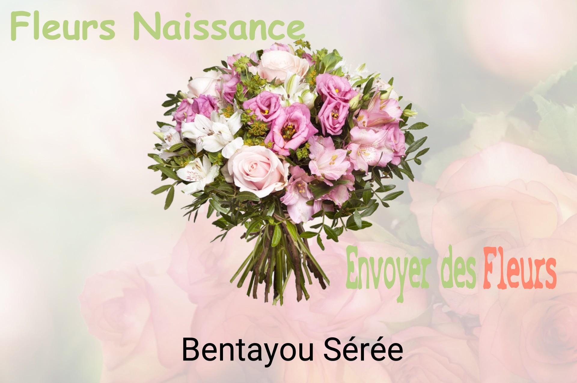 Bouquet de fleurs de naissance livré à Bentayou-Sérée
